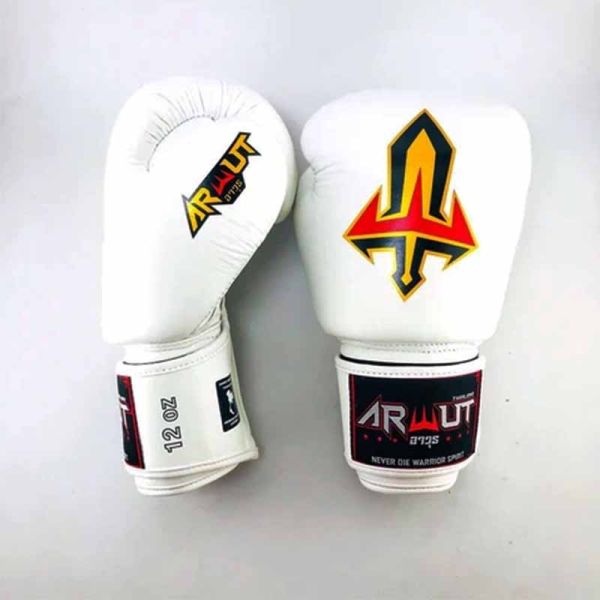 Arwut 經典款 BG1 12oz 白色 真皮 素面 拳擊手套 泰國,白色,拳套,拳擊,踢拳,泰拳,muaythai