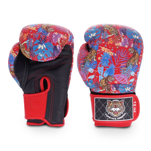 TOP KING TKB 虎標 紅色 12oz 王者叢林 真皮 拳擊手套 拳套,TKB,拳擊,踢拳,泰拳,拳擊