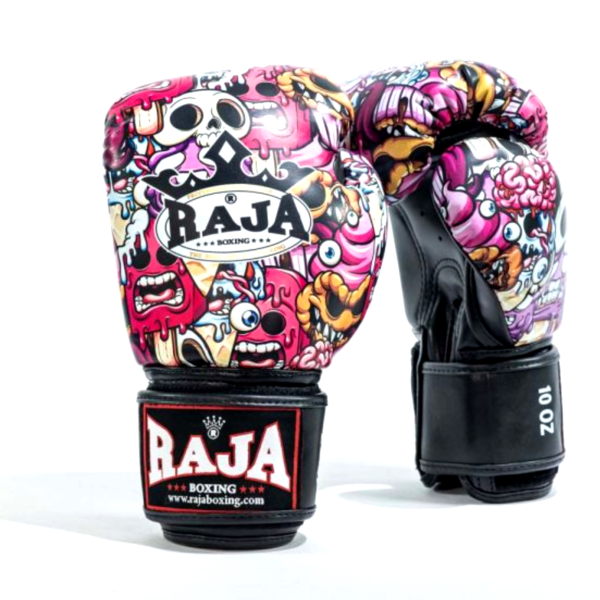 RAJA 美式塗鴉 8oz 真皮 拳擊手套 拳套,RAJA,拳擊,踢拳,泰拳,拳擊