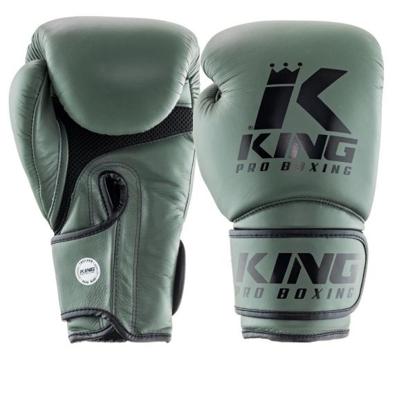 King Pro 真皮 軍綠 14oz 拳擊手套 拳套,軍綠,綠色,拳擊,踢拳,泰拳,拳擊