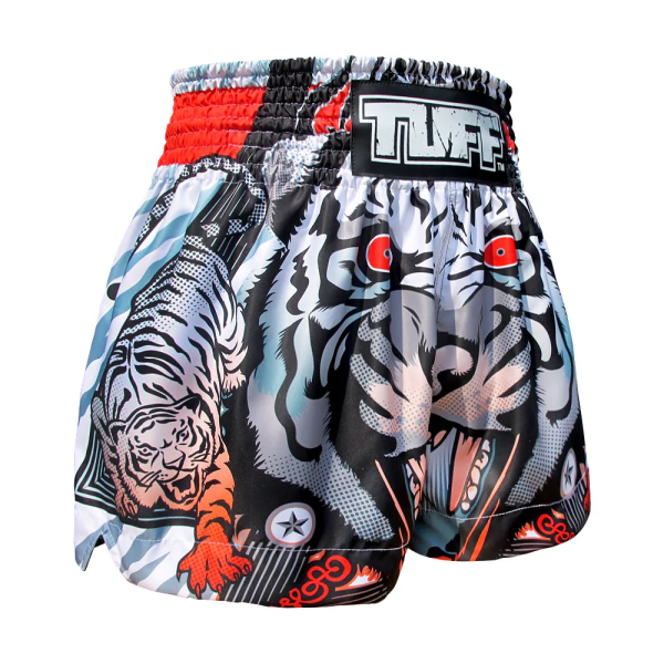 TUFF 銀灰咆嘯 L 泰拳褲 踢拳 運動短褲 泰拳褲,運動短褲,泰拳,踢拳,拳擊,MMA