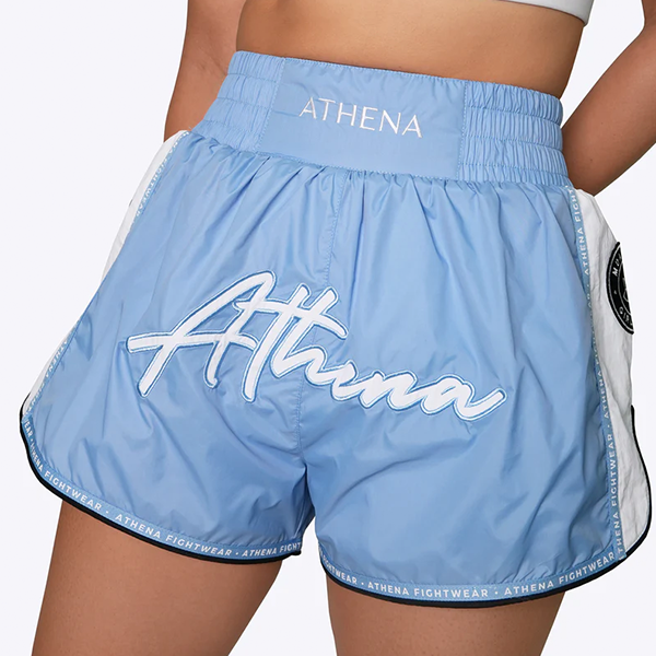 ATHENA 藍色 ALKE 水藍 快乾型 泰拳褲 運動短褲,快乾,泰拳褲,泰拳,ATHENA,藍色,拳擊