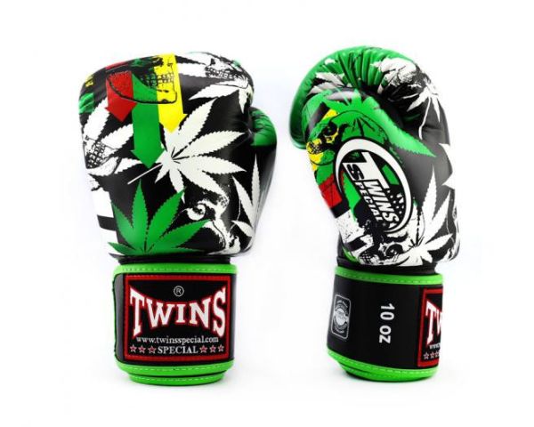TWINS 泰國 麻葉 12oz 真皮 拳擊手套 格鬥裝備,拳套,泰拳,TWINS,綠色,拳擊,踢拳