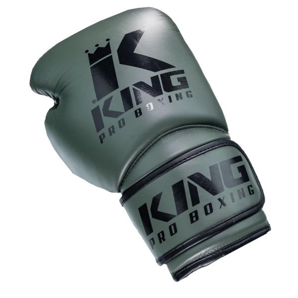 King Pro 真皮 軍綠 14oz 拳擊手套 拳套,軍綠,綠色,拳擊,踢拳,泰拳,拳擊