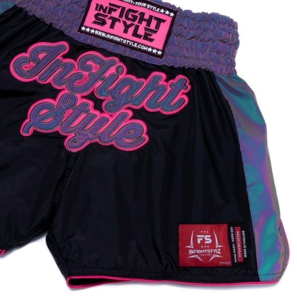 INFIGHT STYLE 星際霓虹 M / L 粉色 泰拳褲 泰拳褲,泰國,拳擊,粉色,MMA,踢拳
