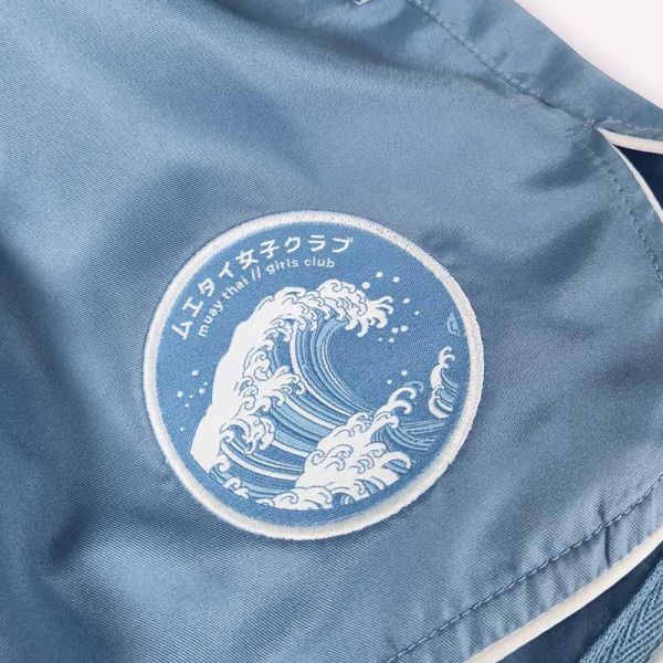 ATHENA 浪潮 Ryoko 灰藍款 S / M / L 泰拳褲 格鬥褲 運動短褲 運動短褲,泰拳褲,泰拳,ATHENA,藍色,拳擊