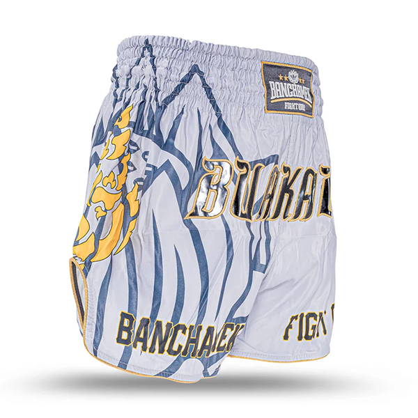 Buakaw 播求 銀灰蓮花 M / L / XL 泰拳褲 泰拳褲,運動短褲,泰拳,踢拳,拳擊,MMA
