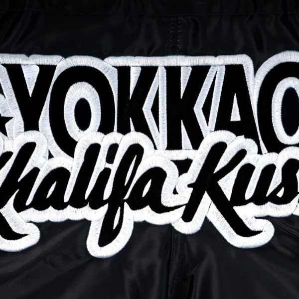 YOKKAO Khalifa Kush M / L / XL 黑色 泰拳褲 踢拳 運動短褲 泰拳褲,運動短褲,泰拳,踢拳,拳擊,MMA,曼谷,大麻,Khalifa
