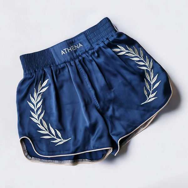 ATHENA 海軍藍 L / XL 泰拳褲 格鬥褲 運動短褲 運動短褲,泰拳褲,泰拳,ATHENA,藍色,海軍藍,拳擊