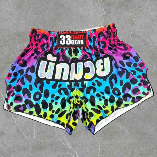 33 FIGHT 魔幻豹紋 M / L 泰拳褲 33fight,泰拳褲,運動褲,拳擊,踢拳,泰拳,