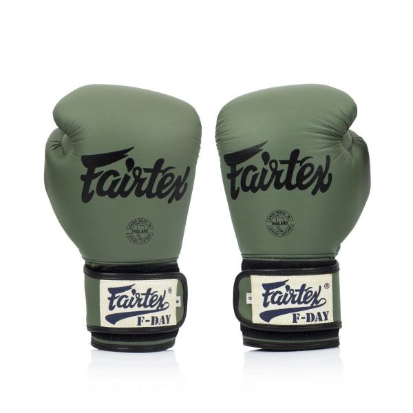 Fairtex F-DAY 軍綠款 12oz 極細纖 拳擊手套 格鬥裝備,拳套,泰拳,FAIRTEX,綠色,拳擊,踢拳