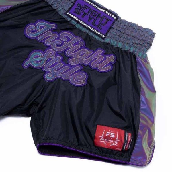 INFIGHT STYLE 星際霓虹 XL / 2XL 紫色 泰拳褲 泰拳褲,泰國,拳擊,紫色,MMA,踢拳