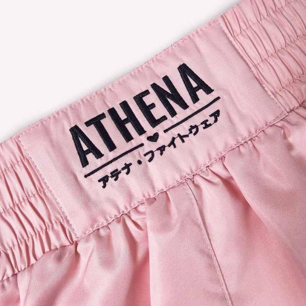 ATHENA 浪潮 Ryoko 粉黑款 S / M / L 泰拳褲 格鬥褲 運動短褲 運動短褲,泰拳褲,泰拳,ATHENA,黑色,拳擊