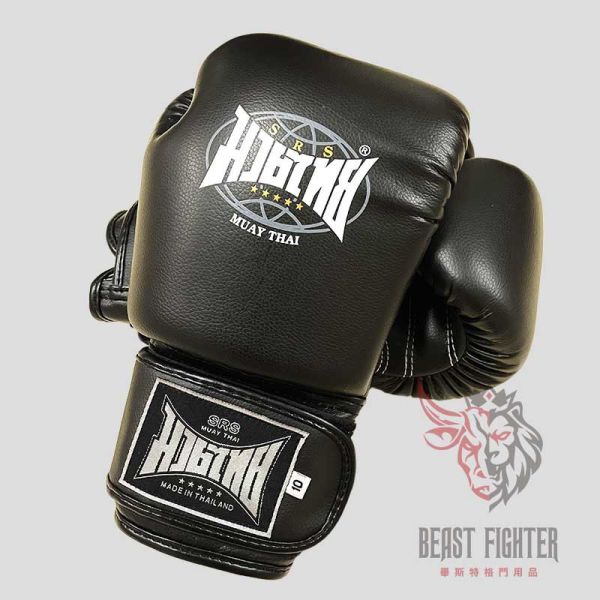 SRS 新手 10oz 12oz 14oz 16oz 黑色 拳擊手套 拳套,拳擊手套,泰拳,踢拳,拳擊,MMA,武術,黑色,有氧拳擊