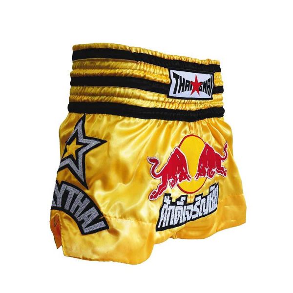 THAISMAI 紅牛 S / M 黃色 泰拳褲 泰拳褲,泰國,拳擊,黃色,MMA,踢拳