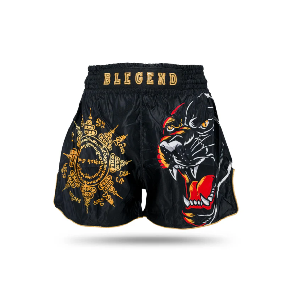 Blegend 夢幻猛虎 黑金 M / L  泰拳褲 泰拳褲,運動短褲,泰拳,踢拳,拳擊,MMA