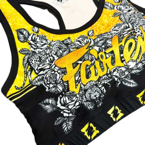 Fairtex 女性 M 美版 Stamp 亞洲 L 運動內衣 緊身褲 成套販售 運動內衣,bra,泰拳,Fairtex,黃色,重訓,有氧
