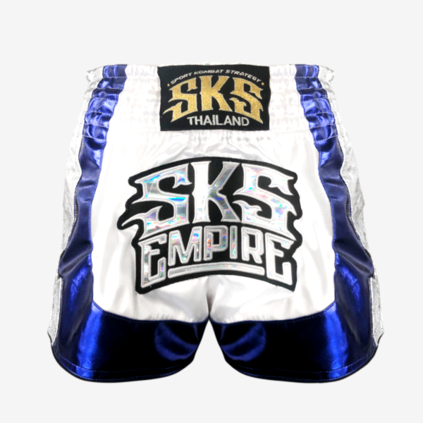 SKS 疾速銀藍 M 泰拳褲 運動短褲 SKS,泰拳褲,運動褲,拳擊,踢拳,泰拳,