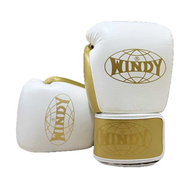 WINDY 白金款 12oz 真皮 拳套 拳套,泰拳,踢拳,拳擊,白金,白色,WINDY