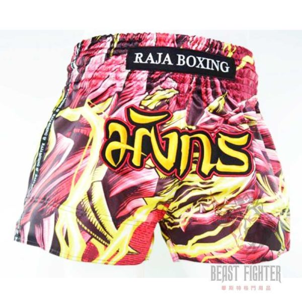 RAJA 泰國 ROCK 龍吼 XL 泰拳褲 泰拳褲,RAJA,泰拳,運動褲,拳擊,踢拳,紅色