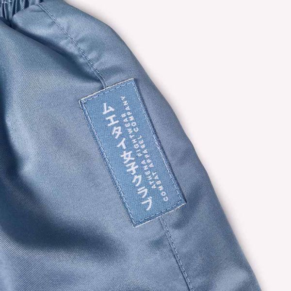 ATHENA 浪潮 Ryoko 灰藍款 S / M / L 泰拳褲 格鬥褲 運動短褲 運動短褲,泰拳褲,泰拳,ATHENA,藍色,拳擊