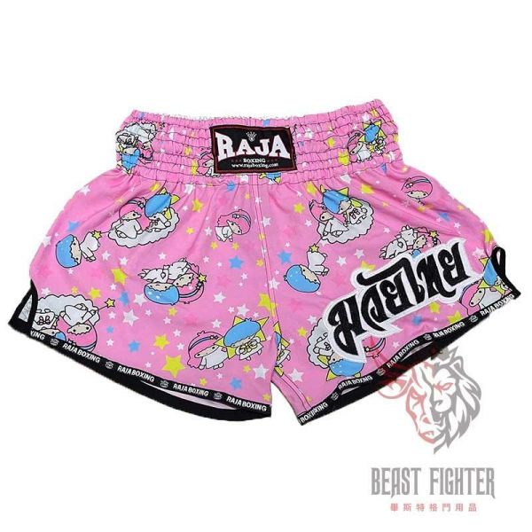 RAJA 泰國 粉色雙子 L 泰拳褲 泰拳褲,RAJA,泰拳,運動褲,拳擊,踢拳,粉色,三麗鷗,雙子星,雙星仙子
