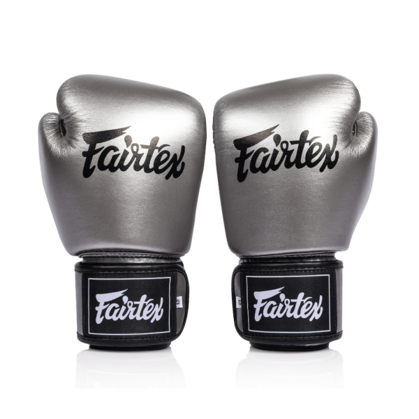 Fairtex 槍鐵灰 銀灰 10oz 真皮 拳擊手套 格鬥裝備,拳套,泰拳,FAIRTEX,銀色,拳擊,踢拳