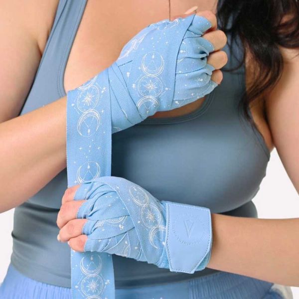 ATHENA 手綁帶 3米 4.5米 水星藍 美少女戰士聯名款 附洗滌袋 手綁帶,棉質,彈性,泰拳,ATHENA,美少女戰士,水藍,拳擊