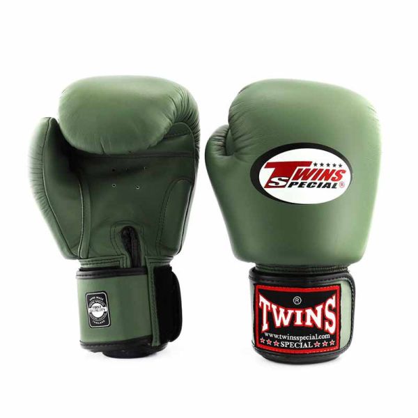 TWINS 泰國 12oz 軍綠 BGVL3 素色 真皮 拳擊手套 格鬥裝備,拳套,泰拳,TWINS,軍綠,拳擊,踢拳