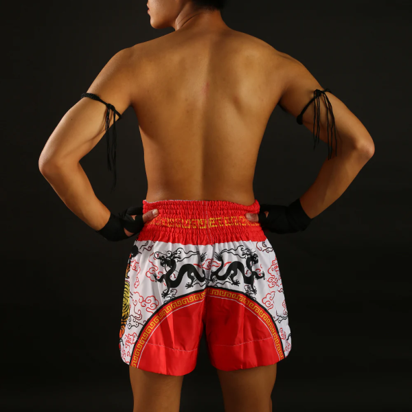 TUFF 聖白龍王 2XL 泰拳褲 踢拳 運動短褲 泰拳褲,運動短褲,泰拳,踢拳,拳擊,MMA