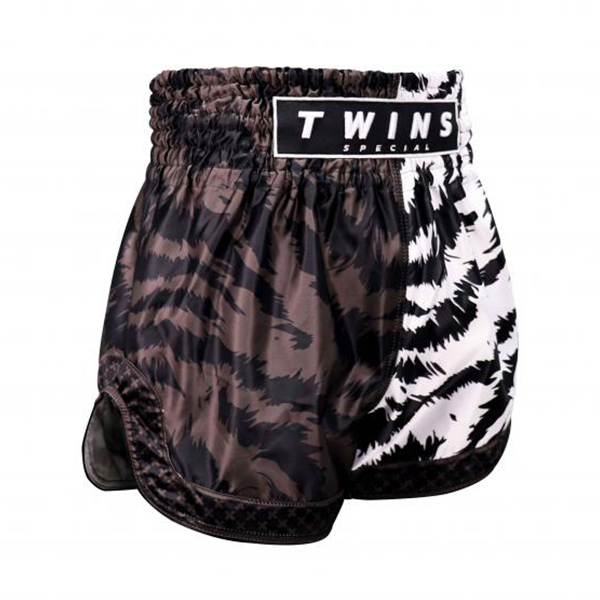 TWINS 泰國 野蠻叢林 黑白 M / L 泰拳褲 泰拳褲,運動短褲,泰拳,踢拳,拳擊,MMA