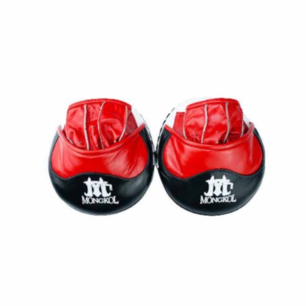Mongkol 真皮 紅白 拳擊手靶 集中靶 古巴靶 訓練靶具 靶具,集中靶,古巴靶,拳擊靶,手靶,拳靶