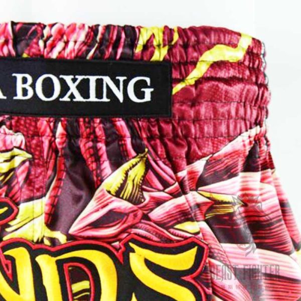 RAJA 泰國 ROCK 龍吼 XL 泰拳褲 泰拳褲,RAJA,泰拳,運動褲,拳擊,踢拳,紅色