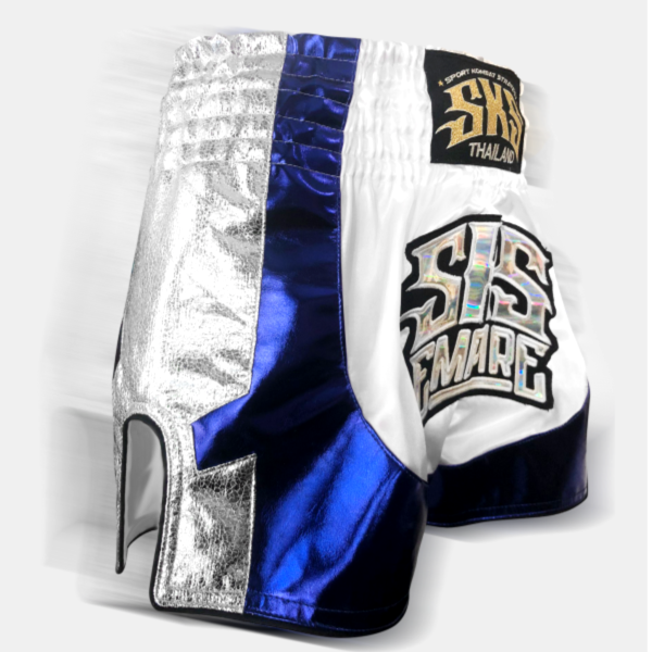 SKS 疾速銀藍 M 泰拳褲 運動短褲 SKS,泰拳褲,運動褲,拳擊,踢拳,泰拳,