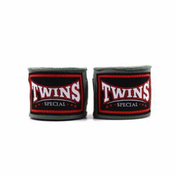 TWINS 手綁帶 橄欖綠 4.5 米 彈性棉質 綁手 TWINS,手綁帶,棉質,彈性,泰拳,灰色,拳擊