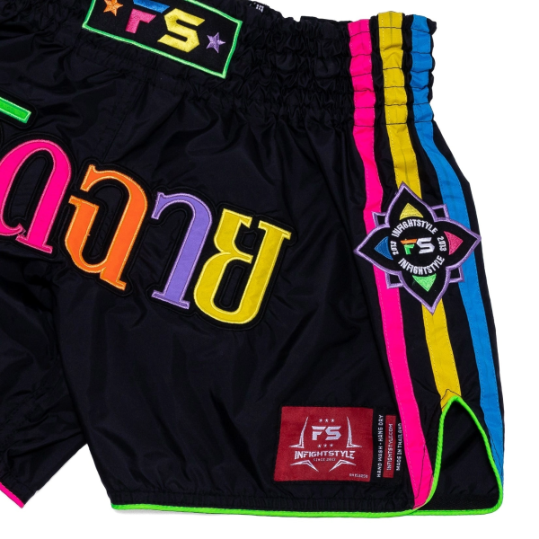 INFIGHT STYLE 稜鏡蓮花 L 青綠 泰拳褲 泰拳褲,泰國,拳擊,MMA,踢拳