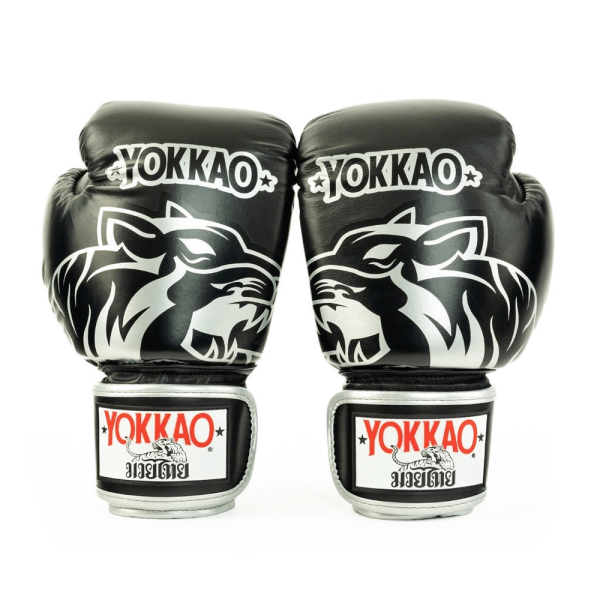 YOKKAO 經典雄獅 12oz 14oz 16oz 黑色 真皮 拳擊手套 拳套,YOKKAO,拳擊,踢拳,泰拳,拳擊,黑色,lion,