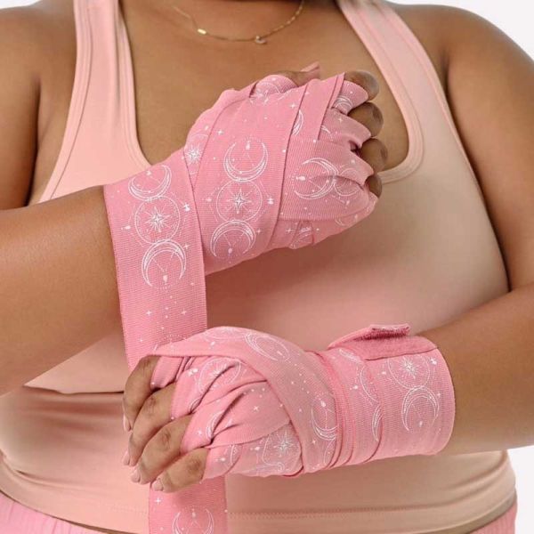 ATHENA 手綁帶 4.5米 粉色蘇打 美少女戰士聯名款 附洗滌袋 手綁帶,棉質,彈性,泰拳,ATHENA,美少女戰士,粉紅,櫻花粉,拳擊