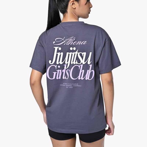 ATHENA 休閒上衣 Mila 米拉 S / M / L 風暴灰 BJJ 柔術女孩 T 卹 上衣,休閒上衣,BJJ,ATHENA,灰色,長版上衣,休閒服飾,oversized,柔術