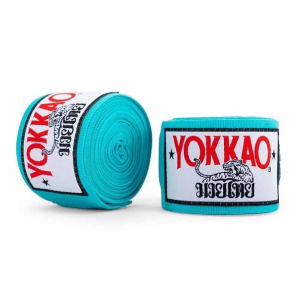 YOKKAO 手綁帶 4米 青空藍 手綁帶,棉質,彈性,泰拳,YOKKAO,藍色,拳擊,湖水綠