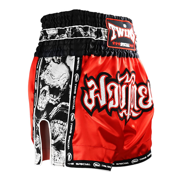 TWINS 死亡骷髏 XL SKULL 紅款 泰拳褲 泰拳褲,運動短褲,泰拳,踢拳,拳擊,MMA