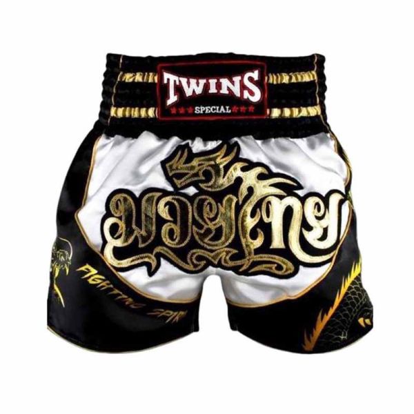 TWINS 泰國 黑金龍紋 M 泰拳褲 泰拳褲,運動短褲,泰拳,踢拳,拳擊,MMA
