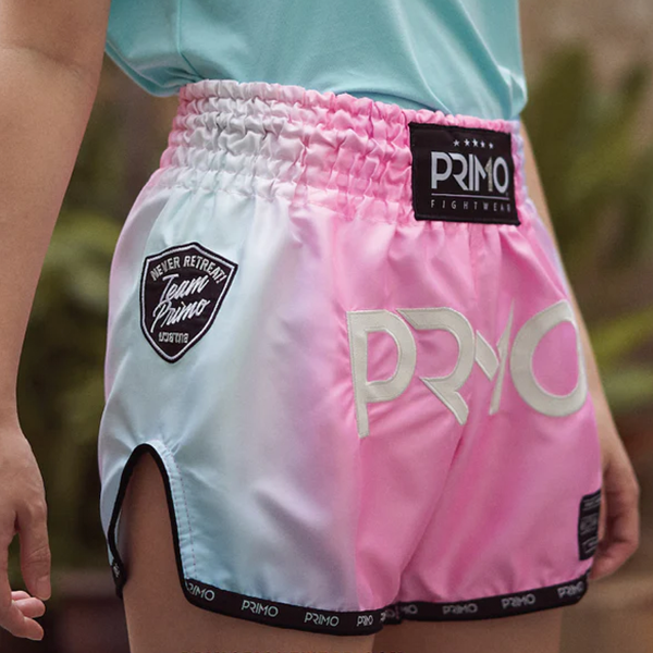 PRIMO 邁阿密之光 XL / 2XL 泰拳褲 運動短褲 運動短褲,泰拳褲,泰拳,PRIMO,粉色,拳擊