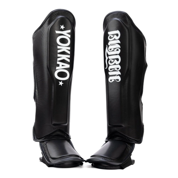 YOKKAO 素色 LOGO S / M / L 黑色 真皮 護腳脛 護腳脛,YOKKAO,護腿,踢拳,泰拳,黑色,Legacy,black