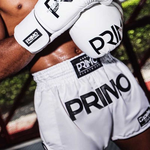PRIMO 曼巴系列 素色白 S / M / L / XL 泰拳褲 運動短褲 運動短褲,泰拳褲,泰拳,PRIMO,白色,拳擊