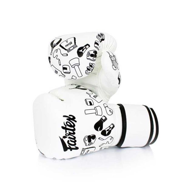 Fairtex 塗鴉童趣 10oz BGV14 拳擊手套 格鬥裝備,拳套,泰拳,FAIRTEX,白色,拳擊,踢拳