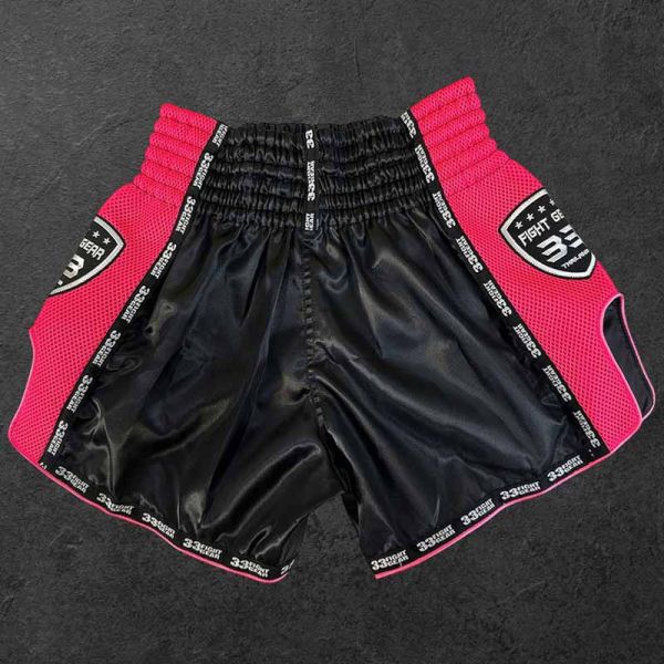 33 FIGHT 粉黑 L / XL 泰拳褲 33fight,泰拳褲,運動褲,拳擊,踢拳,泰拳,