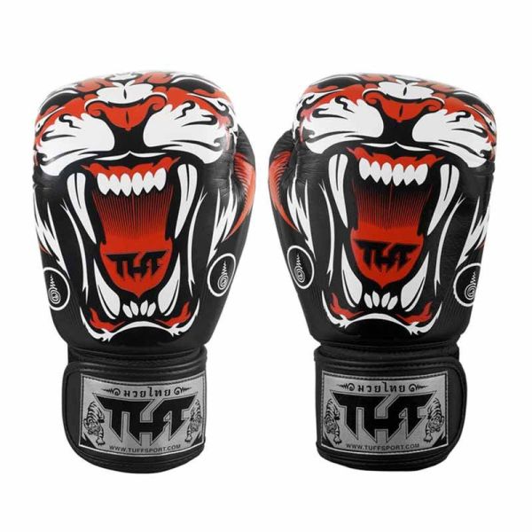 TUFF 猛虎 12oz 14oz 16oz 黑色 極細纖 拳擊手套 拳套,拳擊手套,拳擊,泰拳,踢拳,MMA,黑色,老虎