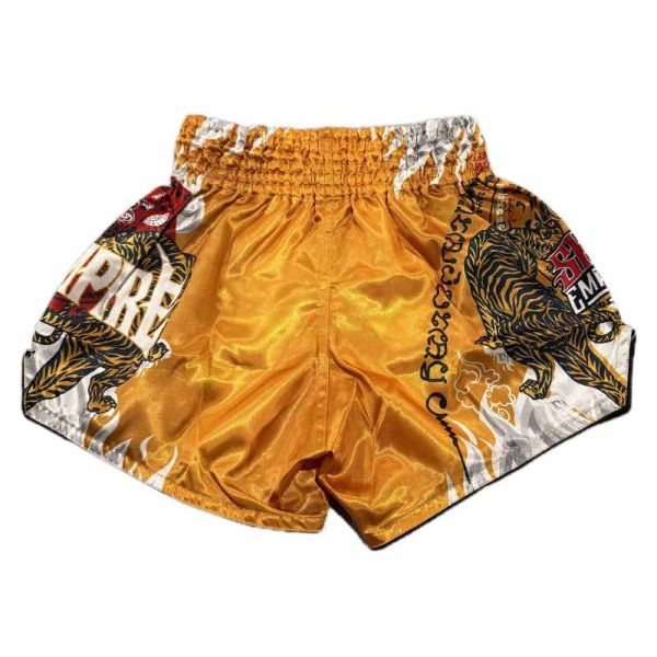 SKS 帝王猛虎 金色 L / XL 泰拳褲 運動短褲 SKS,泰拳褲,運動褲,拳擊,踢拳,泰拳,金色