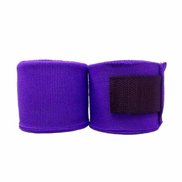 台灣製造 無 LOGO 紫色 手綁帶 4.5 米 彈性棉質 綁手 格鬥裝備,MMA,泰拳,TAIWAN,台灣,手綁帶,纏手,紫色,purple
